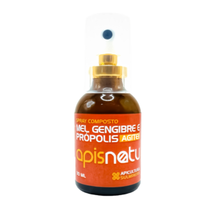 Spray Composto Mel, Gengibre e Própolis - 30ml